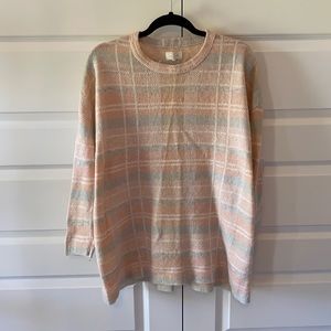 Lou & Grey Blush & Grey Sweater - Large